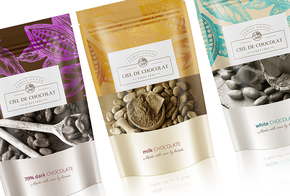 packaging ciel de chocolat intro