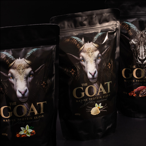 AdamRAW goat protein packaging diet suplement koza